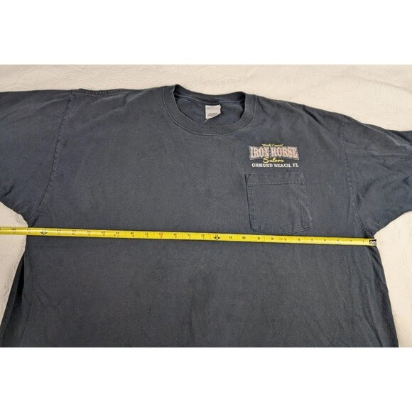 T shirt 2XL 2007 Rust In Peace Iron Horse Saloon Bike Week Ormond Beach FL LS - Picture 4 of 9